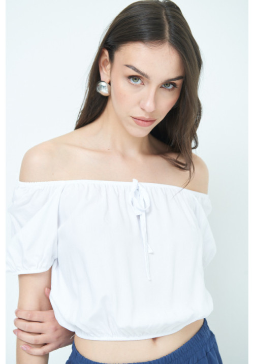 TOP CUELLO SCHIFFER BLANCO ITALIA