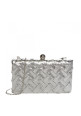 BOLSO CLUTCH PLATEADO TANTREND