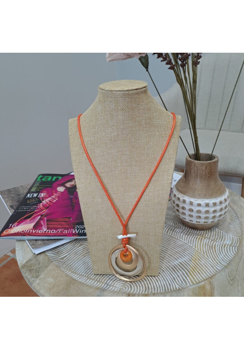 COLLAR CÍRCULOS NARANJA