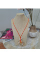 COLLAR CÍRCULOS NARANJA