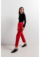 PANTALON BOTONES ROJO