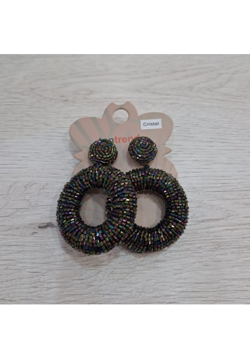 PENDIENTES REDONDOS BRILLO MULTI