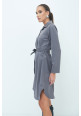 VESTIDO CAMISERO MIDI GRIS KIKISIX ITALIA